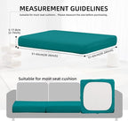 12Pcs Outdoor Cushion Covers, Elastic Patio Cushion Covers | Washable, - Image 2
