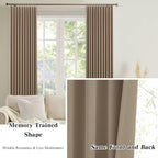 Pinch Pleated Blackout Curtains 108 Inch Long 2 Panels - Image 6
