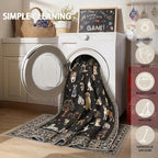 Black Floral Area Rug 3x5 for Bedroom Entryway | Ultra-Thin; Non Slip; - Image 5