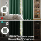 Simplebrand Ava Ever Green Short 24 Inches Blackout Curtain 2 Panels Set - Image 6
