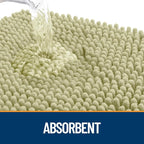 OLANLY Dog Door Mat for Muddy Paws 44x24, Super Absorbent Chenille Mud Mat | - Image 3