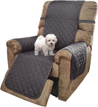U-NICE HOME Reversible Recliner Chair Covers, Dark Grey | 28''Recliner Cover by U-NICEHOME