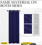NICETOWN Navy Blue Blackout Curtains 102 inches Length - Image 5