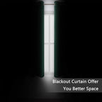 Green Blackout Curtains 34 x 63 Inch Length/Set of 2 Curtain Panels/Thermal - Image 3