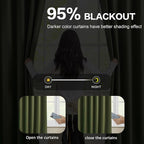 Dark Olive Pinch Pleated Curtains 45 Inches Long - Image 7