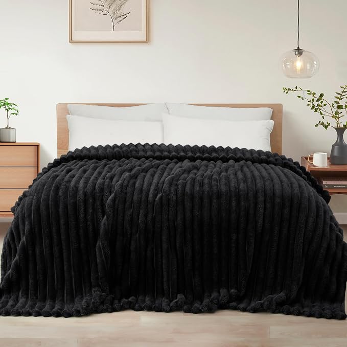 Exclusivo Mezcla Striped Queen Size Fleece Blanket by ExclusivoMezcla