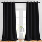 NICETOWN Black Out 108 inch Curtains by NICETOWN