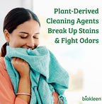 Biokleen Natural Sport 3X Concentrated Laundry Detergent, 300 Loads, Bio Active Formula, Fight Odors, Sweat & Stain Remover, Lavender Eucalyptus Scent