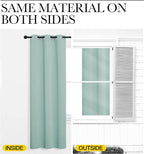 NICETOWN Aqua Blue Blackout Curtains 90" Long - Image 6