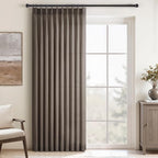 Topfinel 108 Inch Curtains 1 Panels Set, One Packs Pinch Pleat Back Tab Dark by Topfinel