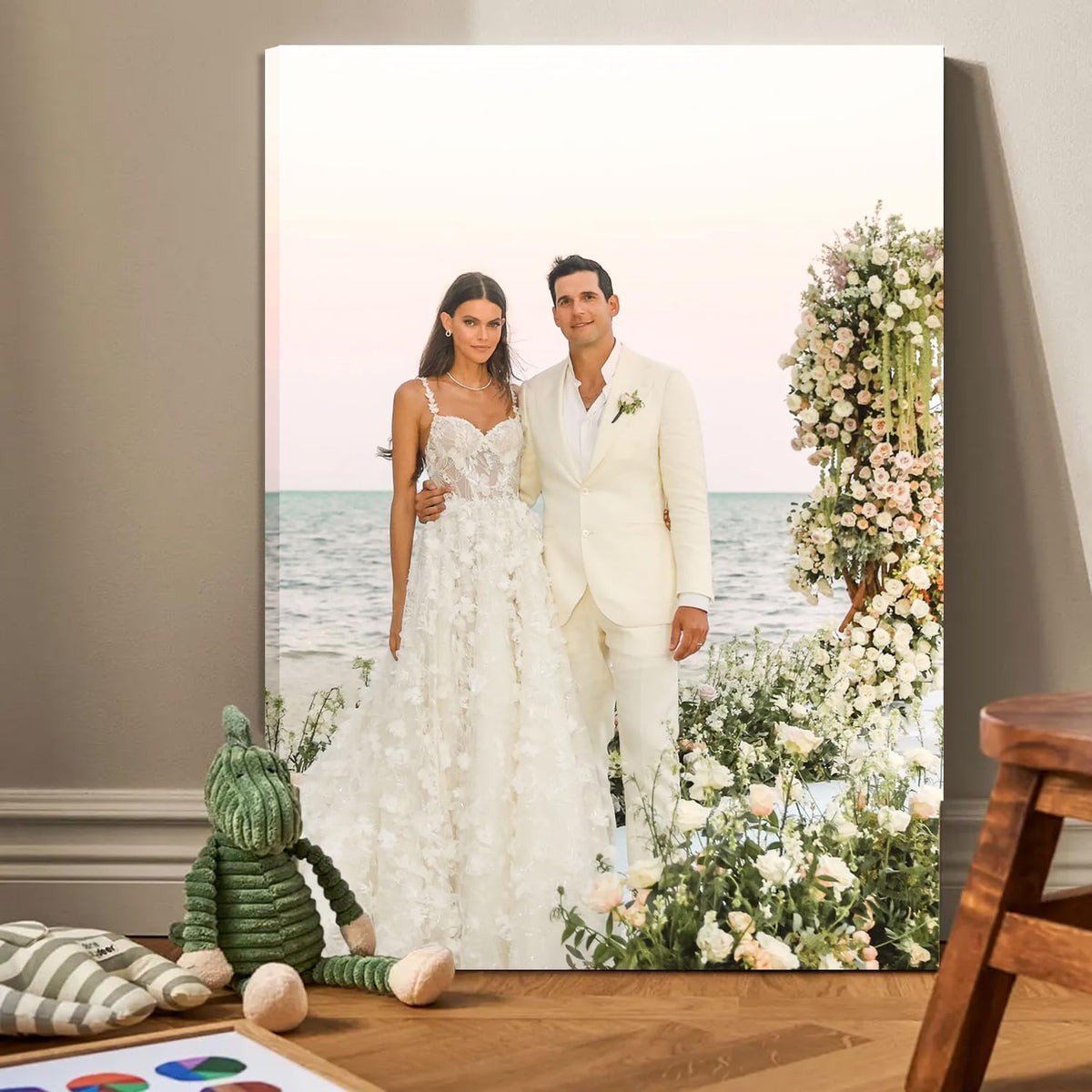 Custom Framed Canvas Prints With Your Photos-Personalized Picture To Canvas Wall Art ，Home Decoration Gifts Holiday Gifts