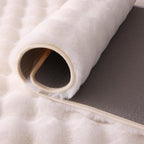 White Rabbit Plush Rug 6'x9', Fluffy Faux Fur Shaggy Area Rug - Image 7