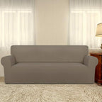 PureFit Stretch Couch Covers for Sofa Large Sofa Slipcovers Natural | 1-Piece - Image 2