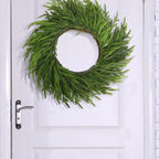 Watayo 4 Pcs Christmas Norfolk Pine Garland, 6 Ft Dense Real Touch Pine Garland Ornament, Realistic Artificial Pines Greenery Garlands for Mantle, Table, Fireplace, Indoor, Outdoor Xmas Decoration