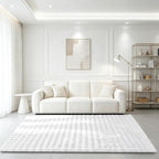 White Rabbit Plush Rug 4'x6', Fluffy Shaggy Area Rug - Image 3