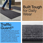 GORILLA GRIP Waterproof Traffic Guard Door Mat, 59x24 Indoor Outdoor Durable - Image 3