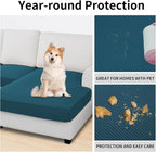 Easy-Going Stretch 4 Pieces Couch Cushion Covers - Image 3