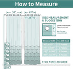Yakamok Room Darkening Curtains 42x72 inch Length Aqua-Living Room | 2 panels - Image 7