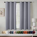 MIULEE Blackout Curtains for Bedroom 2 Panels 40 x 63 Inch Long Silver Grey | by MIULEE