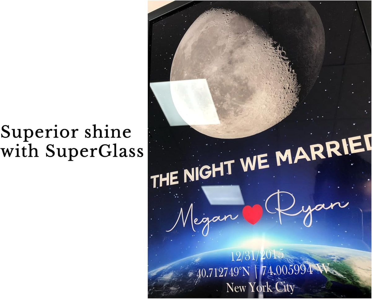 Custom Moon Map for Couples Gifts, Personalized Gifts for Anniversary, Where We Met Map Gift, MoonMap with Your Story, Unique Romantic Gift for Her