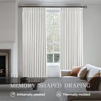 AUSSPVOCT Pinch Pleated 90 Inch Linen Curtains 100% Blackout - Image 3