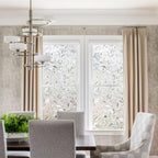 Kromapolis Window Film Privacy Frosted - Stained Glass Decorative Film, Non-Adhesive, No-Glue (23.6 x 118.1 inch)