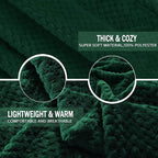 Exclusivo Mezcla Large Waffle Fleece Throw Blanket - Image 5