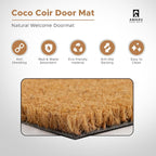 Coir Welcome Mat, Welcome Daisies, 17 x 29 in | 100% Natural Coir, Anti-Shedding - Image 4