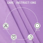 Blackout Curtains 52 x 90 Inch Long Lavender Curtains Set of 2 Panels Room - Image 4