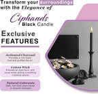 Spell Chime Candles 40 pcs Black Candles, 4" Tall Unscented Mini Taper Candle for Witchcraft, Wiccan Altar, Magic Tools, Rituals, Prayer, Meditation and Party Decoration