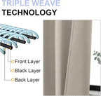 Simplebrand Ava Stone Short Blackout Curtains - Image 5