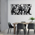 Large Canvas Wall Art, Basketball Sports Motivational Artwork Pictures Cool Teen Boy Poster Prints Man Wall Paintings for Home Office Gym Decor Framed Ready to Hang 24x48 IN