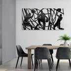 Large Canvas Wall Art, Basketball Sports Motivational Artwork Pictures Cool Teen Boy Poster Prints Man Wall Paintings for Home Office Gym Decor Framed Ready to Hang 24x48 IN