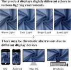 Royal Blue Sheer Curtains 78 Inches Long 2 Panels Set, Privacy Light Filtering - Image 8