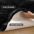 ORINOVA Black Washable Fluffy Area Rugs - Image 2