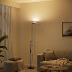 SUNMORY 32W/3000LM Floor Lamps, Super Bright LED Standing Lamp with Remote Control, Adjustable Tall Lamp with 350°Rotating Head, Modern Dimmable Torchiere Corner Lamp for Living Room, Bedroom, Office