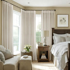 MIULEE Velvet Curtains 52x96 inches 2 Panels Ivory Room Darkening Curtains | - Image 7