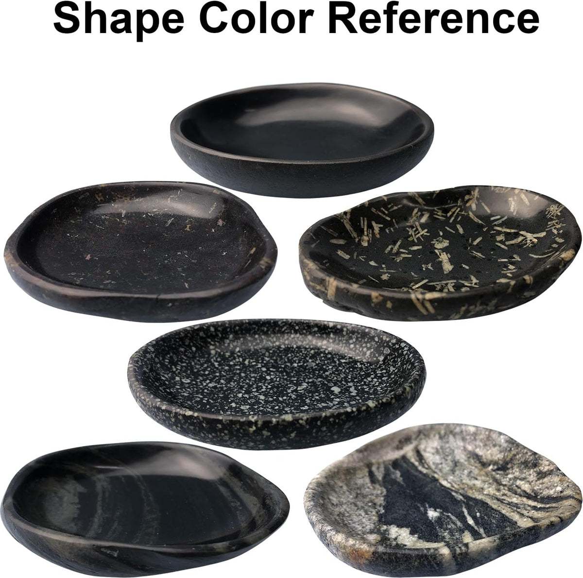 Handmade Decorative Bowl - Natural River Stone Pebble Artisan Crafted Serving Dish | 4-6 Inch Unique Decorative Tray for Home Centerpiece, Jewelry Holder (black)