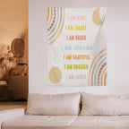 ICMOLYYENLO Boho Plant Aesthetic Tapestry, Abstract Medieval Arch Sun Home Aesthetic Wall Hanging For Bedroom Living Room Dormitory Tapestry 60x80 Inches