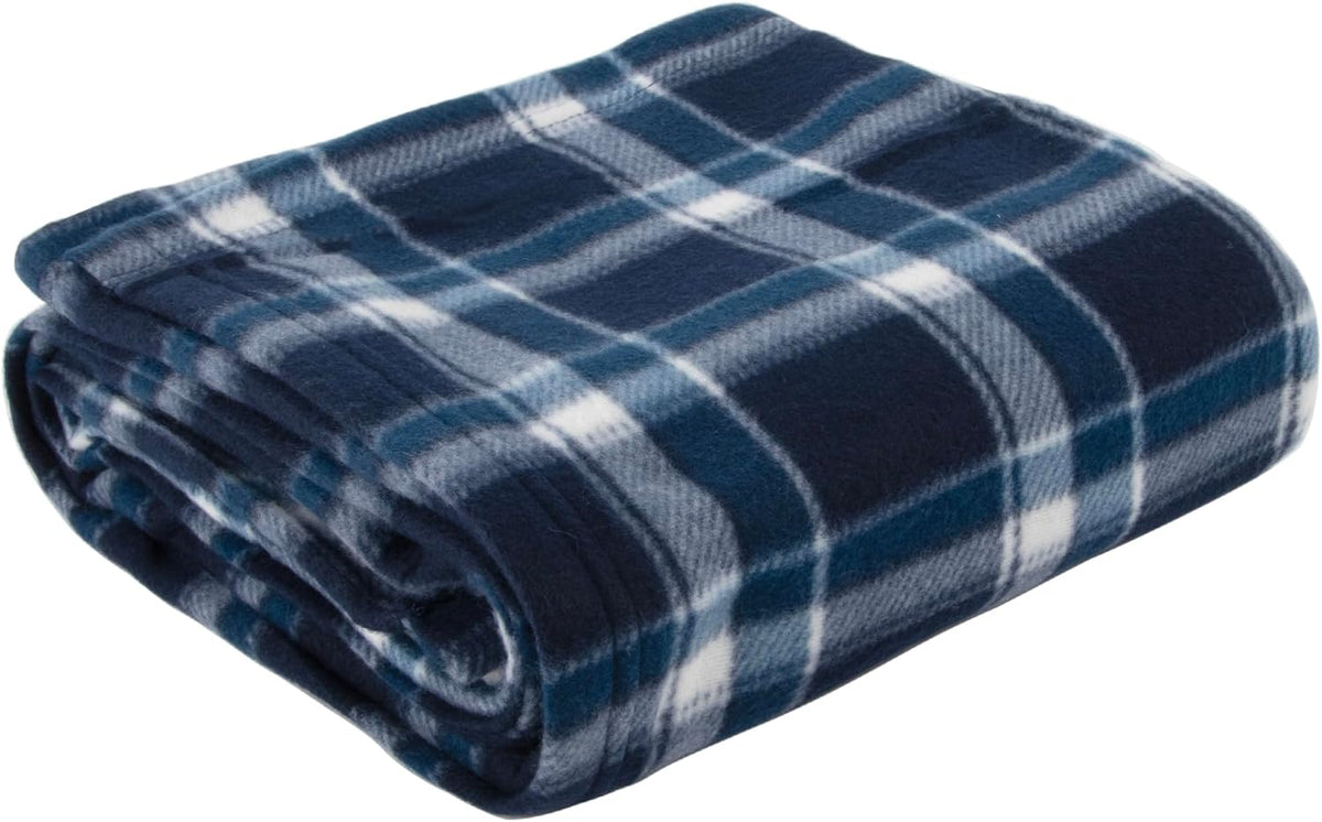 50x60 Throw Blankets, Plaid Fleece Throw Blankets for Bedroom, Couch, Livingroom, Chair, Pets, Outdoors