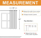 Blackout Curtains for Bedroom, 2 Drape Panels, 38 x 54 Inch | Thermal Insulated - Image 7