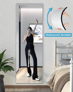 Shatterproof Wall Mirror Full Length for Bedroom, Acrylic Gym Mirrors For Home, Extra Thick: 0.12 inch, 14 x 24 inch x 2 Pcs, Workout Mirrors Safe for Kids, Over The Door, Long Wall Mounted