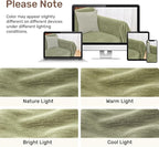 2 Pieces Sectional Couch Covers L Shaped Cover XXL Light Sage | Thick Washable - Image 8