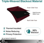 ChrisDowa Blackout Curtains for Bedroom and Living Room 2 Panels Set | Thermal - Image 4