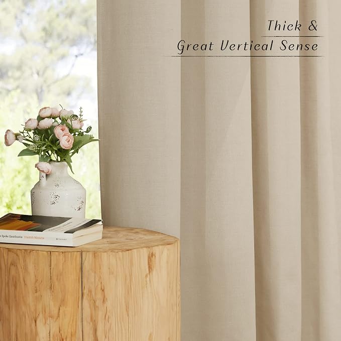 NICETOWN Flax Angora Linen Curtains - Image 6