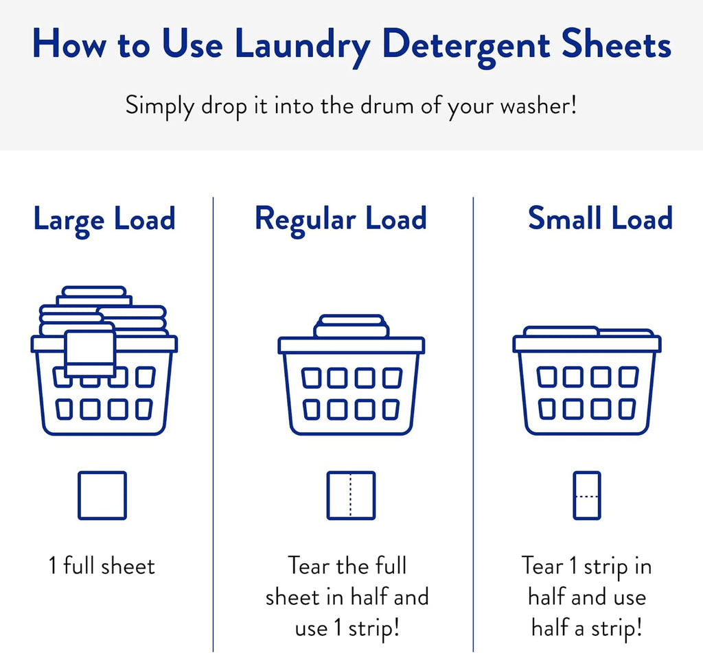 The Clean People Fragrance Free Laundry Detergent Sheets - Laundry Soap - Ultra Concentrated, Recyclable Packaging, Stain Fighting - Fragrance Free, 192 Pack