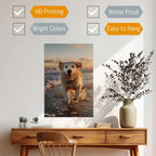 Custom Canvas Wall Art with Photo, Personalized Portrait Frame with Wedding Baby Pet Family Picture, Custom Poster for Living Room Wall, Personalized Picture Gifts for Anniversary Multiple Sizes