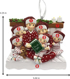 2025 Family Christmas Ornament – Personalized Ornament for Families – Custom Family Ornament – Holiday Tree Decoration Keepsake Gift (Family of 6)
