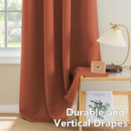 H.VERSAILTEX Blackout Curtains for Bedroom Thermal Insulated Room Darkening - Image 8