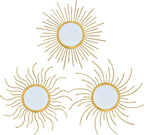 Mirror Decor Sunburst Mirrors Metal Sun Mirror Wall Decor Wall Mirror Home Decorative Wall Art for Living Room Bedroom Entryway